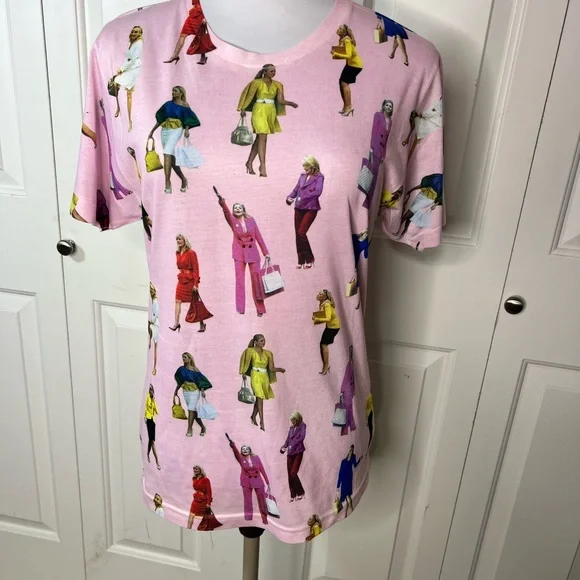 Graphic Sex and the City Samantha Print Pink Women's Tee - Picture 1 of 5